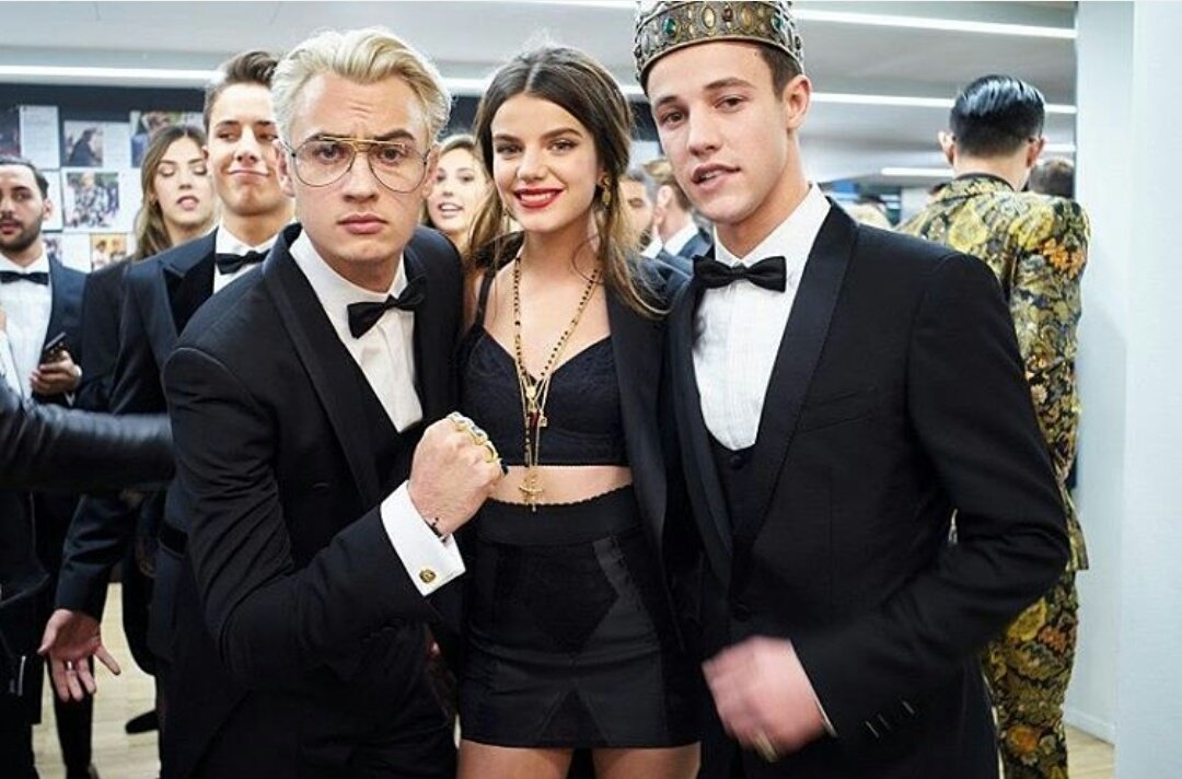 CameronDFrance's tweet photo. Cam, Sonia et Brandon Thomas hier lors de la #JZEnDGfw18 à Milan https://t.co/cjc9LMttTb