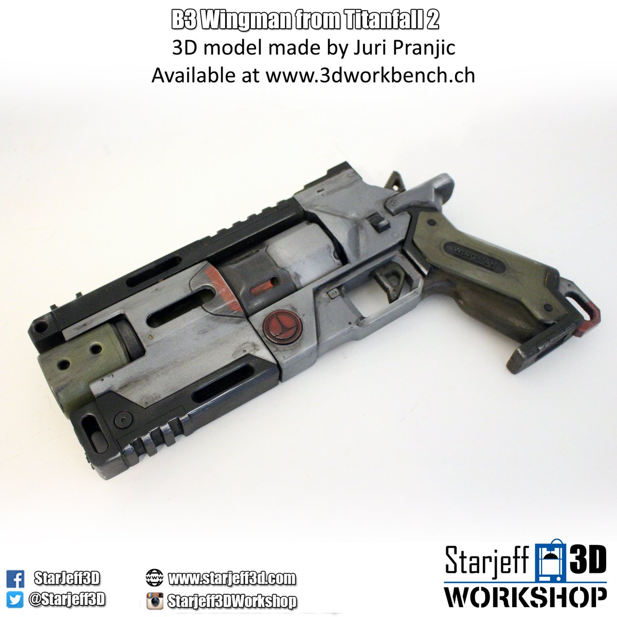 StarJeff3D's tweet photo. I also finished painting @3dworkbench #Titanfall2 B3 Wingman :3
#3dprinting #propmaking https://t.co/yLWGaodHHT