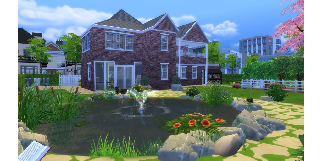 Simsfreak95's tweet photo. Backyard #TheSims4! https://t.co/vCxAwVacKy