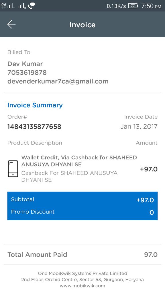 deepk8559's tweet photo. @MobiKwikSWAT https://t.co/QNvEuD0WQ6