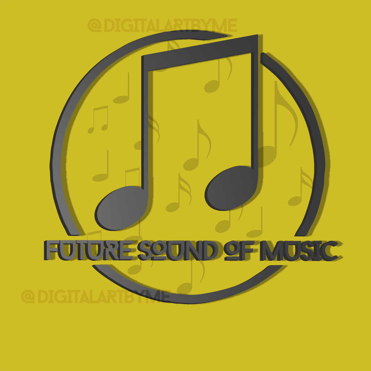 DigitalArtByMe's tweet photo. music logo #photoshop #digitalart #logo #music #musicnotes #sound #future #digitallogo #3D https://t.co/0fn3kfgqVC