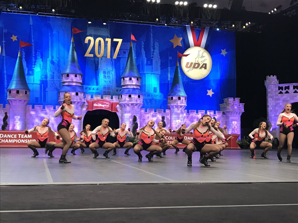 The lindys from <a href="/LULionLineDance/">LU Lion Line Dance</a> brought all types of fierce to the floor today in the Open HH Finals! #UDAnationals