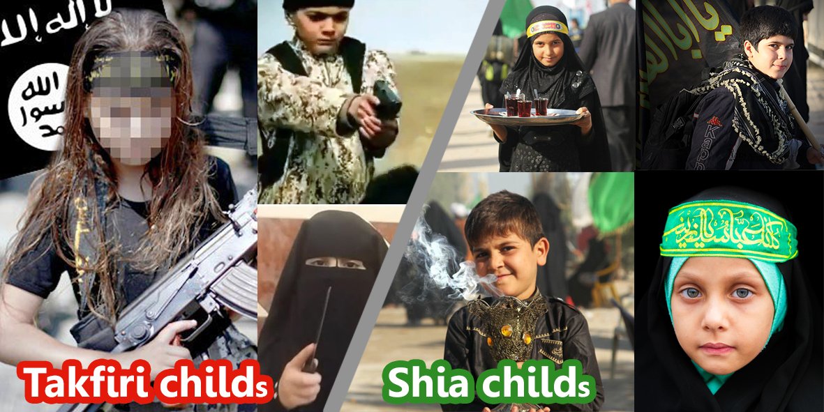 RealShiaMuslim's tweet photo. The difference is!
#Shia #Muslims #shiamuslim #shia_muslim #isis #takfiri #apocalypse #islam #arbaeenwalk https://t.co/nkSZUYXBjB