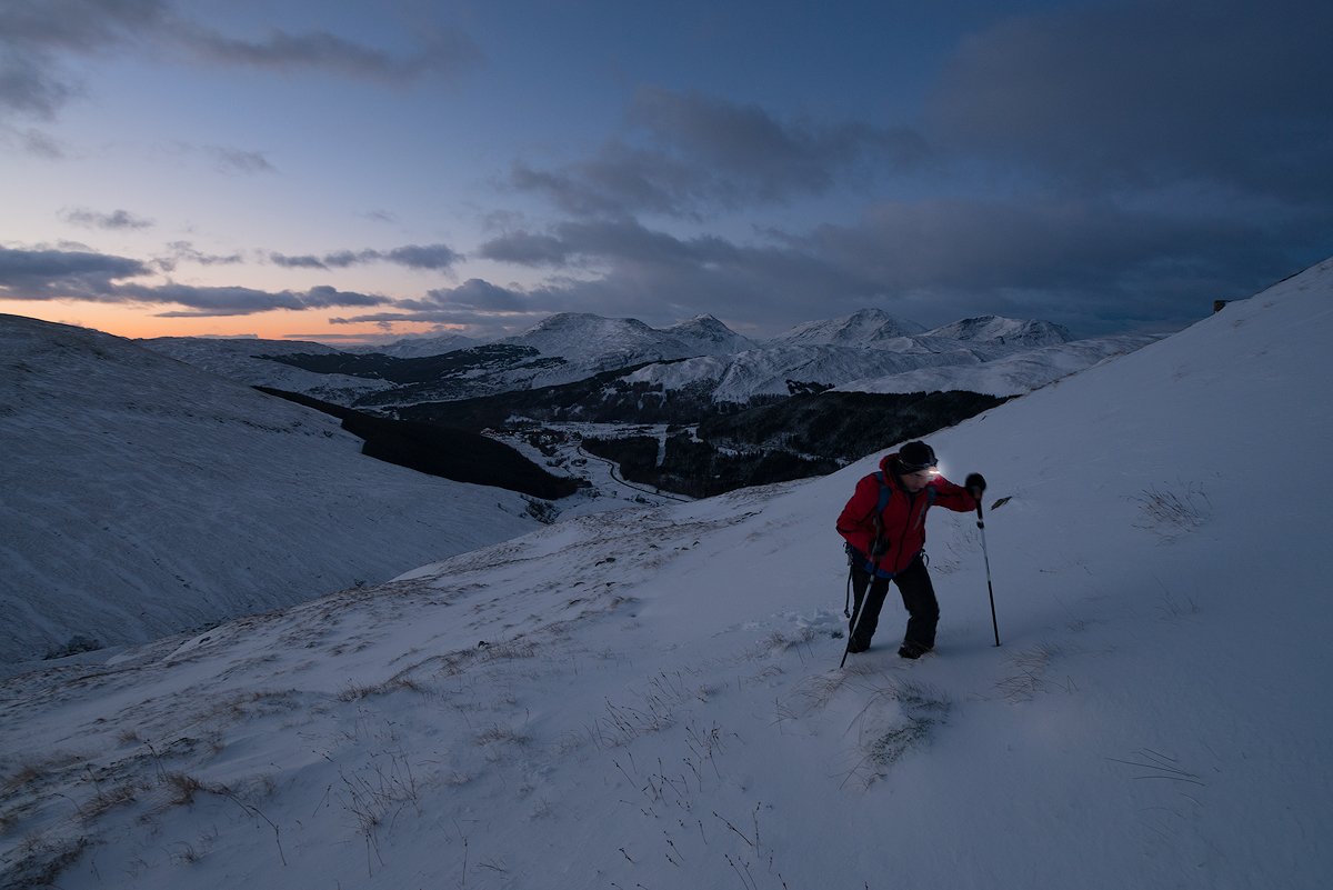 Early morning hike to see fabulous sunrise above Scottish Highlands. #Scotland #photography