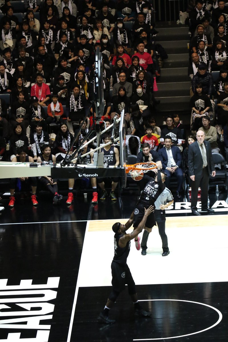 あつし 富樫選手のダンク フォロー付き