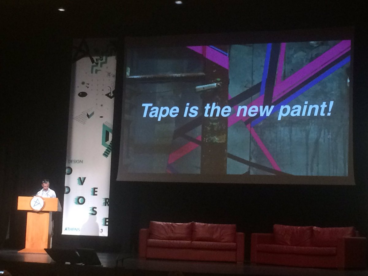 skafandro_gr's tweet photo. Tape is the new paint! #designAthens3 https://t.co/qexGUaWWsK