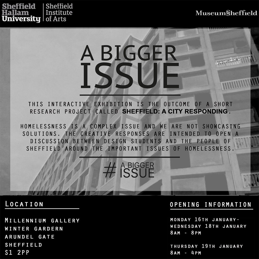 weronikasdesign's tweet photo. It's tomorrow!! #ABiggerIssue in the Winter Gardens in Sheffield! https://t.co/jAL9lGuNAQ