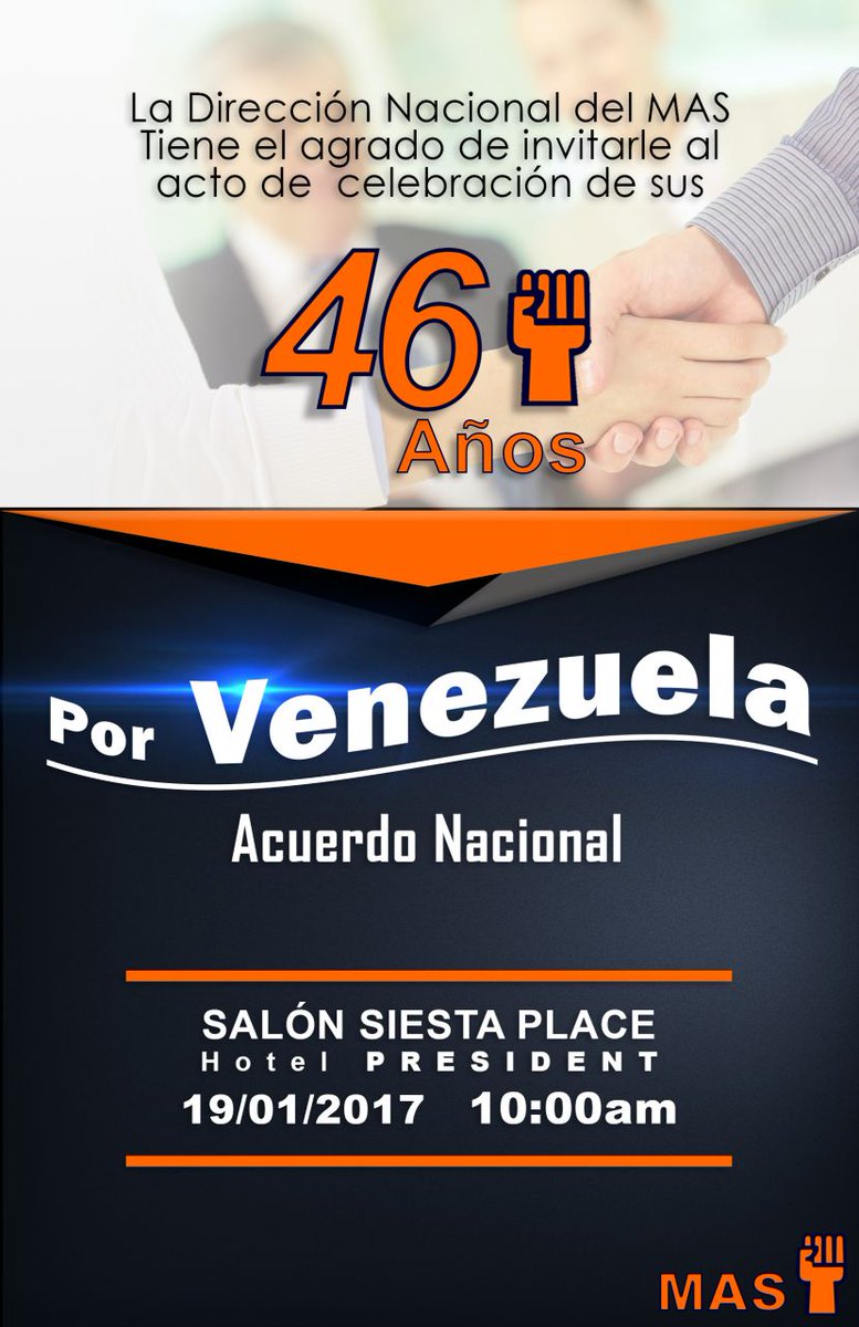 Aniversario del Movimiento Al Socialismo.