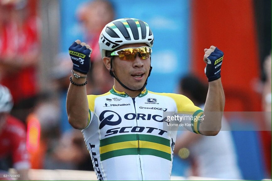 Caleb Ewan wins another #TDU classic in #Adelaide #tourdownunder #tdu2017 shot for #gettyimages #southaustralia #cycling #calebewan