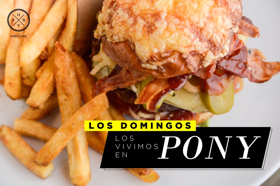 Todo en la vida es mejor en compañía, por eso te invitamos a vivir los domingos en Pony Line Bar  entre amigos, familia y buena comida.