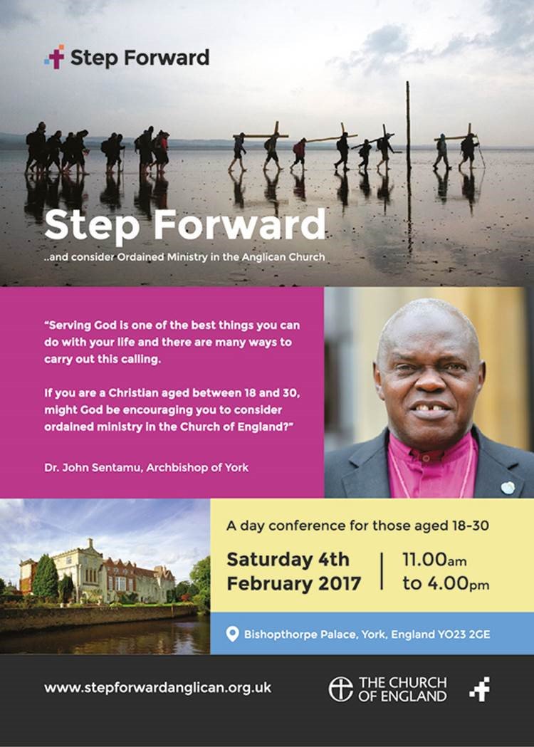 churchofengland's tweet photo. Aged 18-30? @JohnSentamu is hosting Step Forward, event on vocations &amp; ministry. Find out more: https://t.co/81A3cvgHrV @CofECalling https://t.co/cZWGwJC1Rl