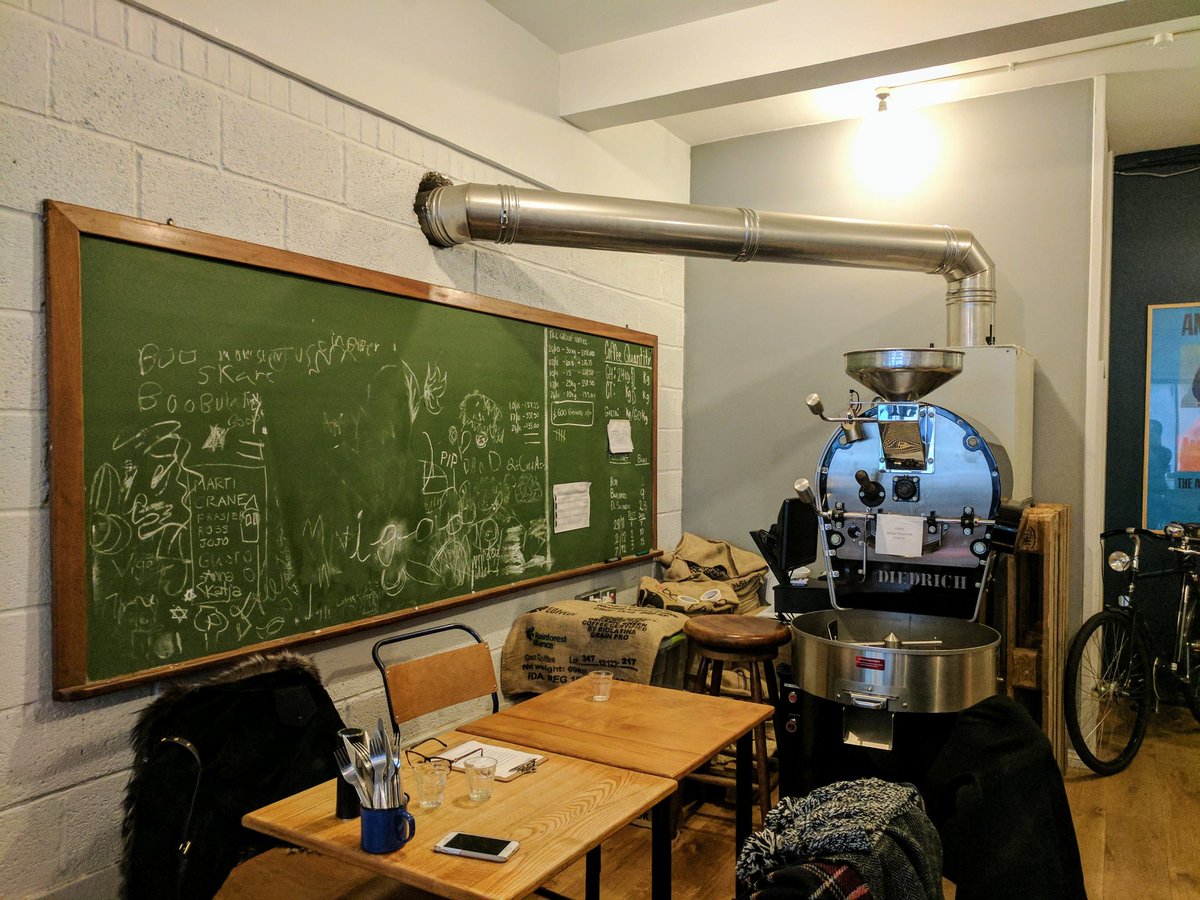 Great to visit <a href="/theGRANDHOWL/">the GRAND HOWL</a>, roastery and vegetarian cafe on Well St, hackney with a great bunch menu. #508