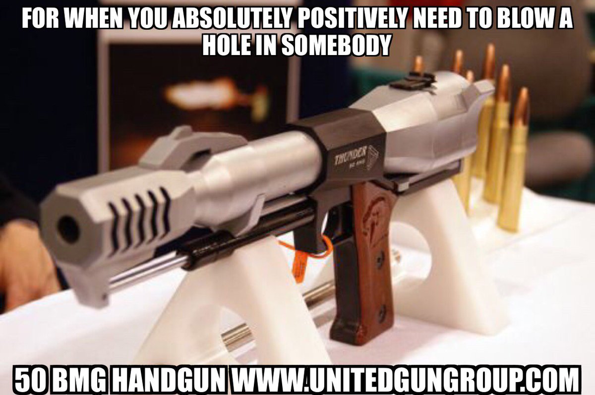 UnitedGunGroup's tweet image. Would you shoot a 50bmg handgun? #yesplease #50bmg #largebore #biggun #gunshow #tactical #tacticalgear #shoot #shooter #shootermag #shooting