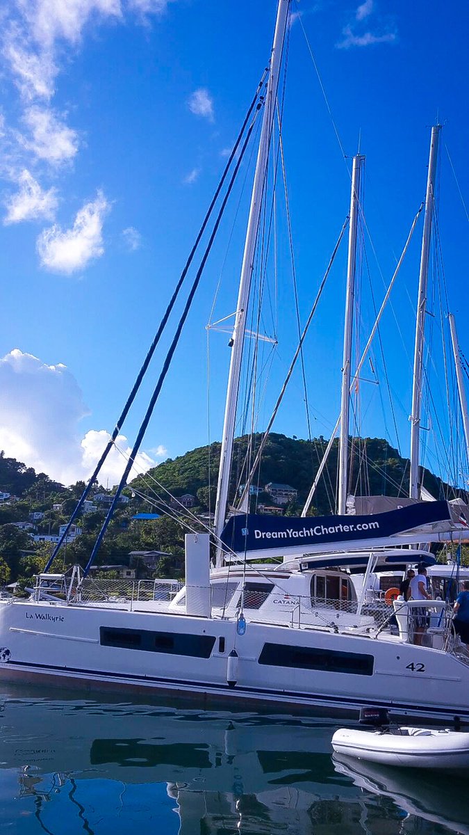 JillyFitzgerald's tweet photo. Home for the next two weeks!  #caribbean # Grenada #catamaran https://t.co/n0cPhOazPQ