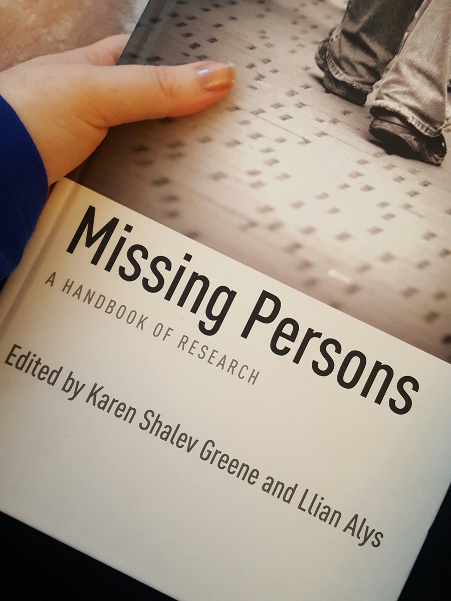 FLDMissing's tweet image. Perfect rainy Sunday reading. I strongly recommend you get a copy. @GreeneShalev @MissingResearch #MissingPersons #Research #mustread