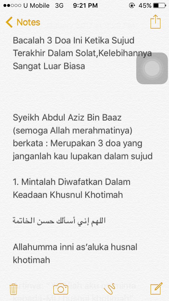 Viralfoodcrew On Twitter Bacalah 3 Doa Ini Ketika Sujud