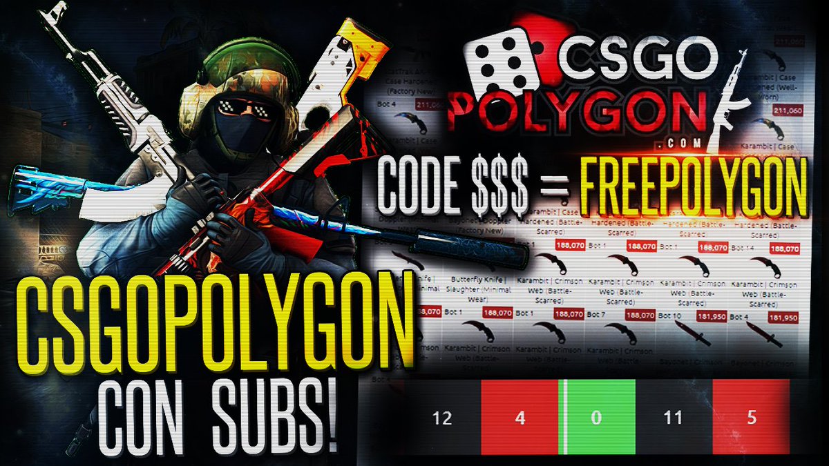 Coinflips contra sub en @CSGOPolygon 🤘Directo hoy a las 20.00 te atreves? y muchos regalos! Código créditos gratis; FREEPOLYGON 👉 RT boys