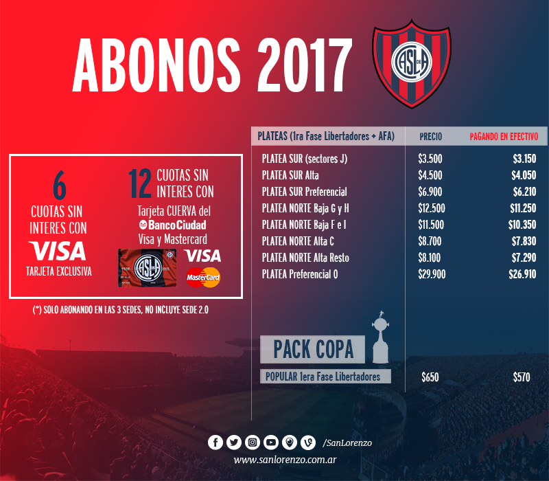SanLorenzo's tweet photo. 🏆 Con el Pack Copa te asegurás la entrada popular 🆚 U. Católica 🇨🇱 Flamengo 🇧🇷 y el rival a confirmar ❓ https://t.co/XuYF3OYXMw https://t.co/yvdb5mOH5M