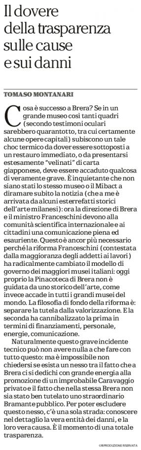 roma7maggio's tweet photo. #TomasoMontanari commenta su @repubblicait fatti di Brera riferiti da #Besio e @adagiourbano. I tragici effetti della #deformaFranceschini https://t.co/xrDPCUy0DB