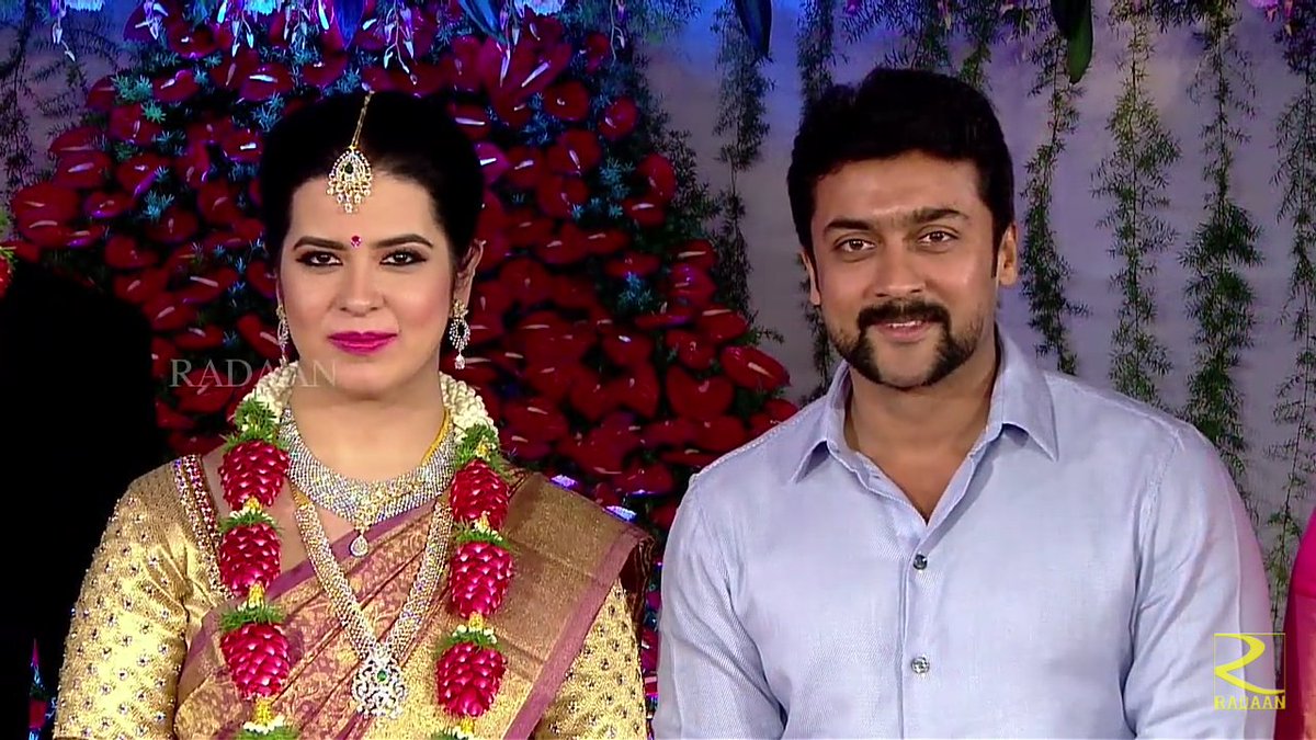 Suriya_Offl \u0026 #Jyothika At Radhika Daughter Wedding | DURAISINGAM RETURNS  IN 10DAYS, image size:1200x675