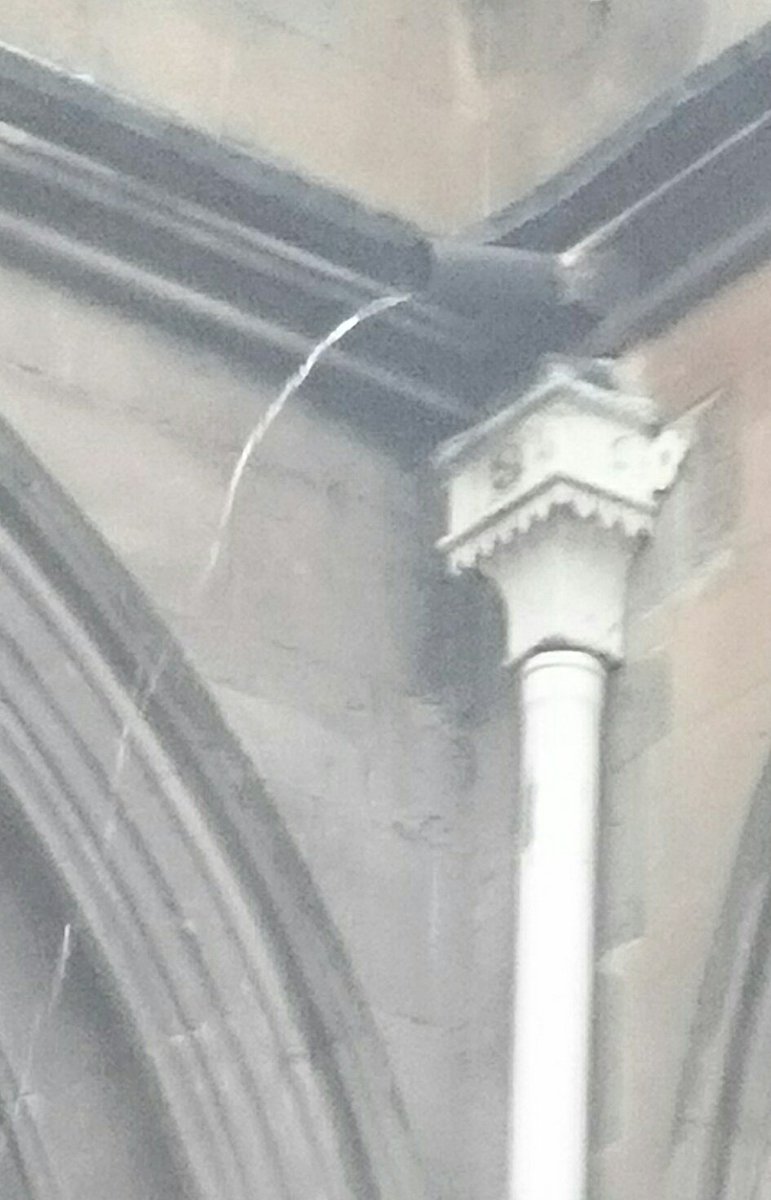 AllSaintsLeam's tweet photo. New chute doing its work. Inaccessible roof, had 6-monthly clean on Jan 5. #maintenanceissue @HistoricEngland @NatChurchTrust https://t.co/IKw3MfBa7z