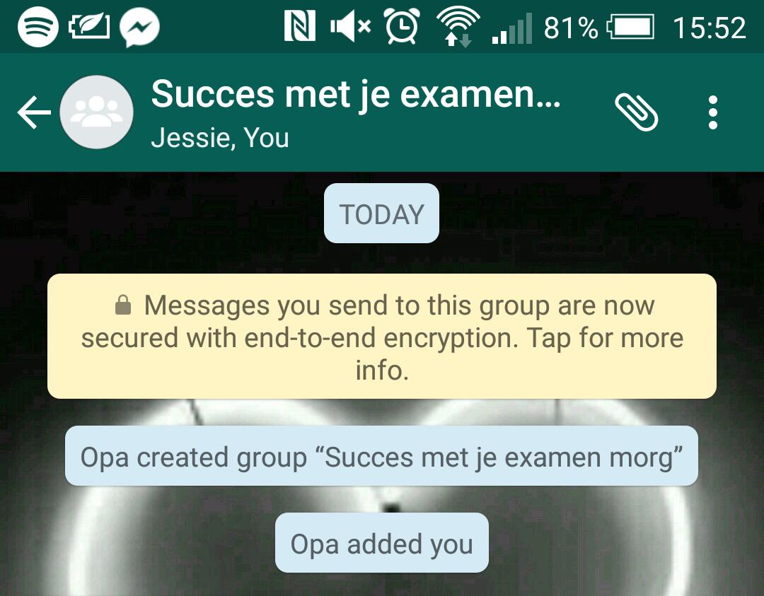 Een berichtje was te normaal