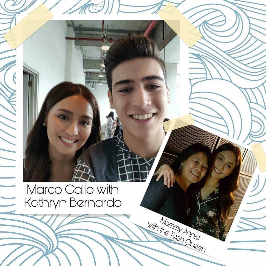 MARCOroonsOFC's tweet photo. Marco and Mommy Annie Gallo with Kathryn Bernardo. Photo from @OFC_MarcoCGallo #MARCOroons https://t.co/VyvqtNIbh8 https://t.co/cn3qOBPMvF