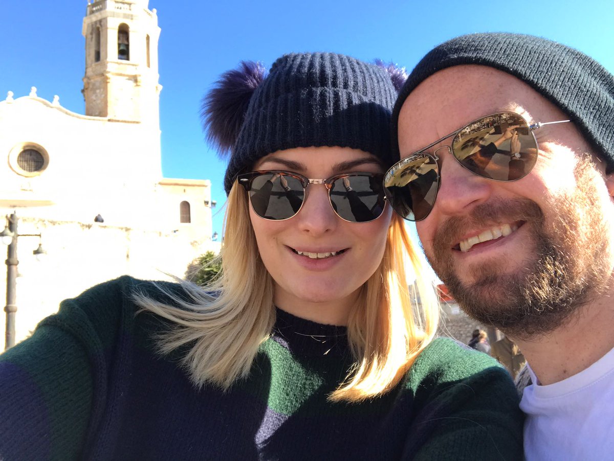 Sunday walk in #Sitges with my #fiance hoping to get #married in that church