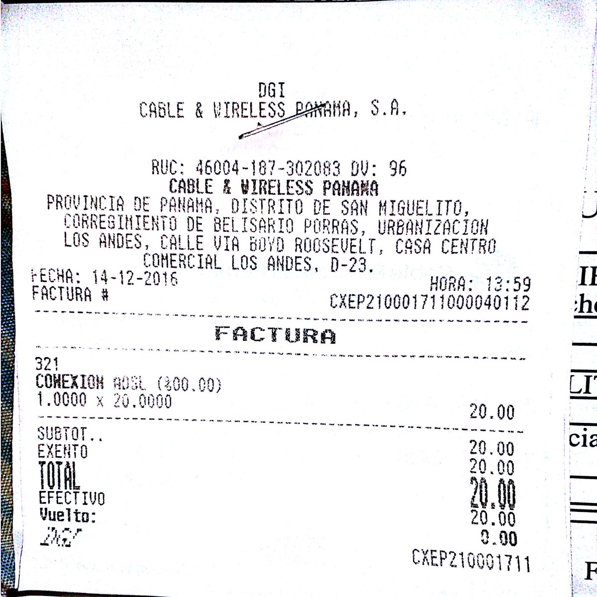 LOOKTHY's tweet photo. @MasAtencionCWP @CWPanama @cwbusiness2b hace un mes que pedi de sus servicios eh llamado y nada que resuelven cuanto tengo que esperar más https://t.co/iHyZTxq9qk