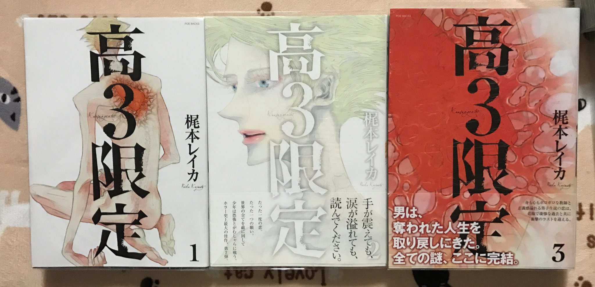 エリ V Twitter 梶本レイカ先生の 高3限定 去年の4月に購入して 急遽今日読了 解釈が大変な作品 何と言っていいのかわからない読後感 何故か号泣した 今までこんなに衝撃を受けた作品は無いよ 本当に ミステリー ホラー Blでいいのか 凄かったよ 簡単 エリ V Twitter 梶本レイカ先生の 高3限定 去年の4月に購入して 急遽今日読了 解釈が大変な作品 何と言っていいのかわからない読後感 何故か号泣した 今までこんなに衝撃を受けた作品は無いよ 本当に ミステリー ホラー Blでいいのか 凄かったよ 簡単