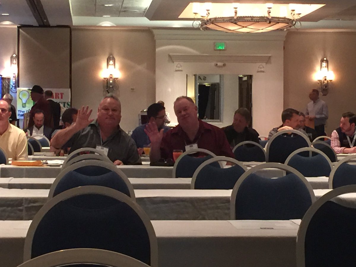 AmericanPallet's tweet photo. George and Mark are waving hello! #WPA2017 https://t.co/4ALm4iMnwx