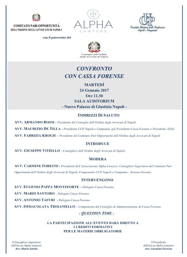 Confronto #necessario
