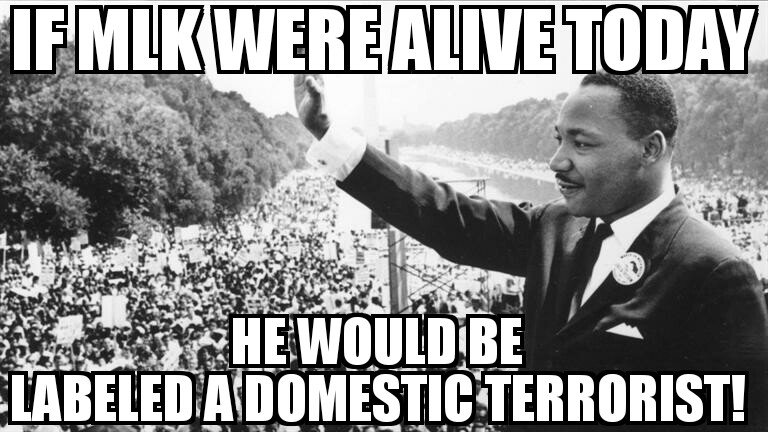 NuBlackVision's tweet photo. It's that time of year when whites manipulate #MLK quotes & memes to support their false narratives perverting King's dream! #COINTELLPRO https://t.co/YdpsR98q2N