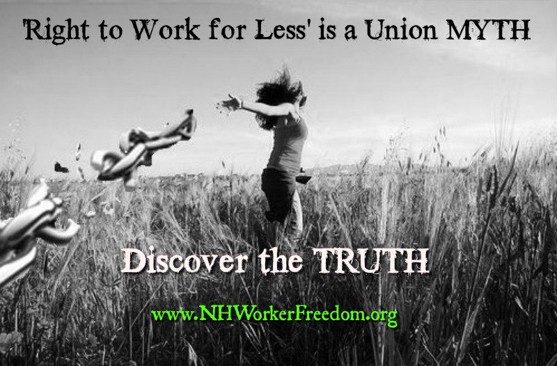 NHWorkerFreedom's tweet photo. #RightToWork for Less is a #Union MYTH. #NHpolitics #NHUnion #NHHouse #NHSenate #NHGov https://t.co/9ZbeqDoxvW https://t.co/IFO1Yrj9Mr