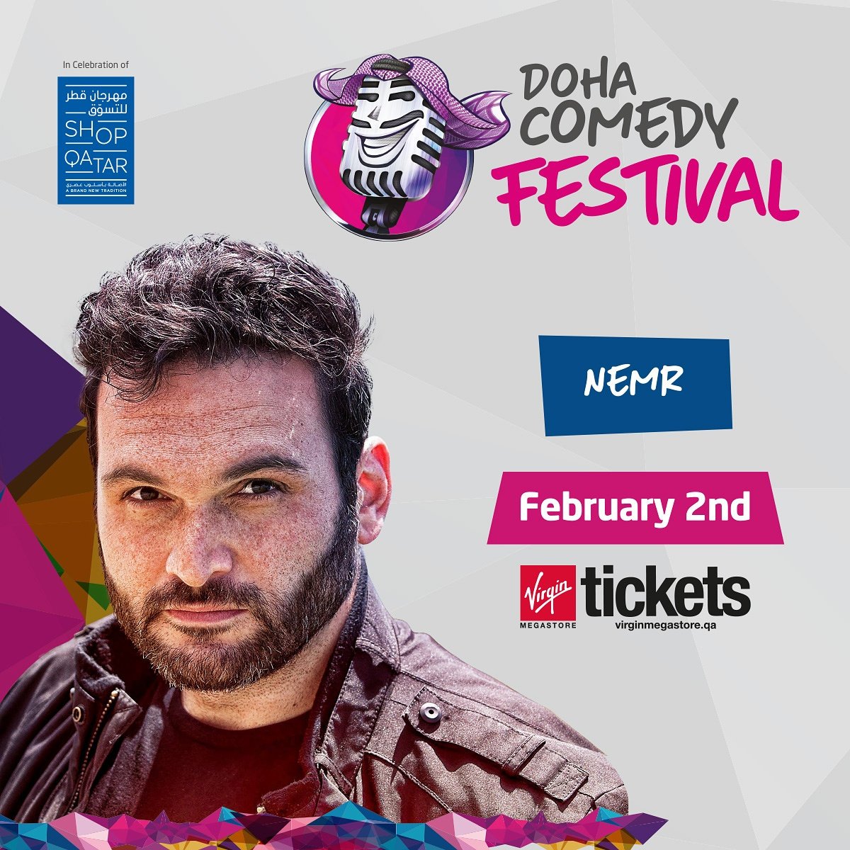Qatar! Can't wait to see you on Feb 2nd! I'll be headlining the first show of the Doha comedy festival!
