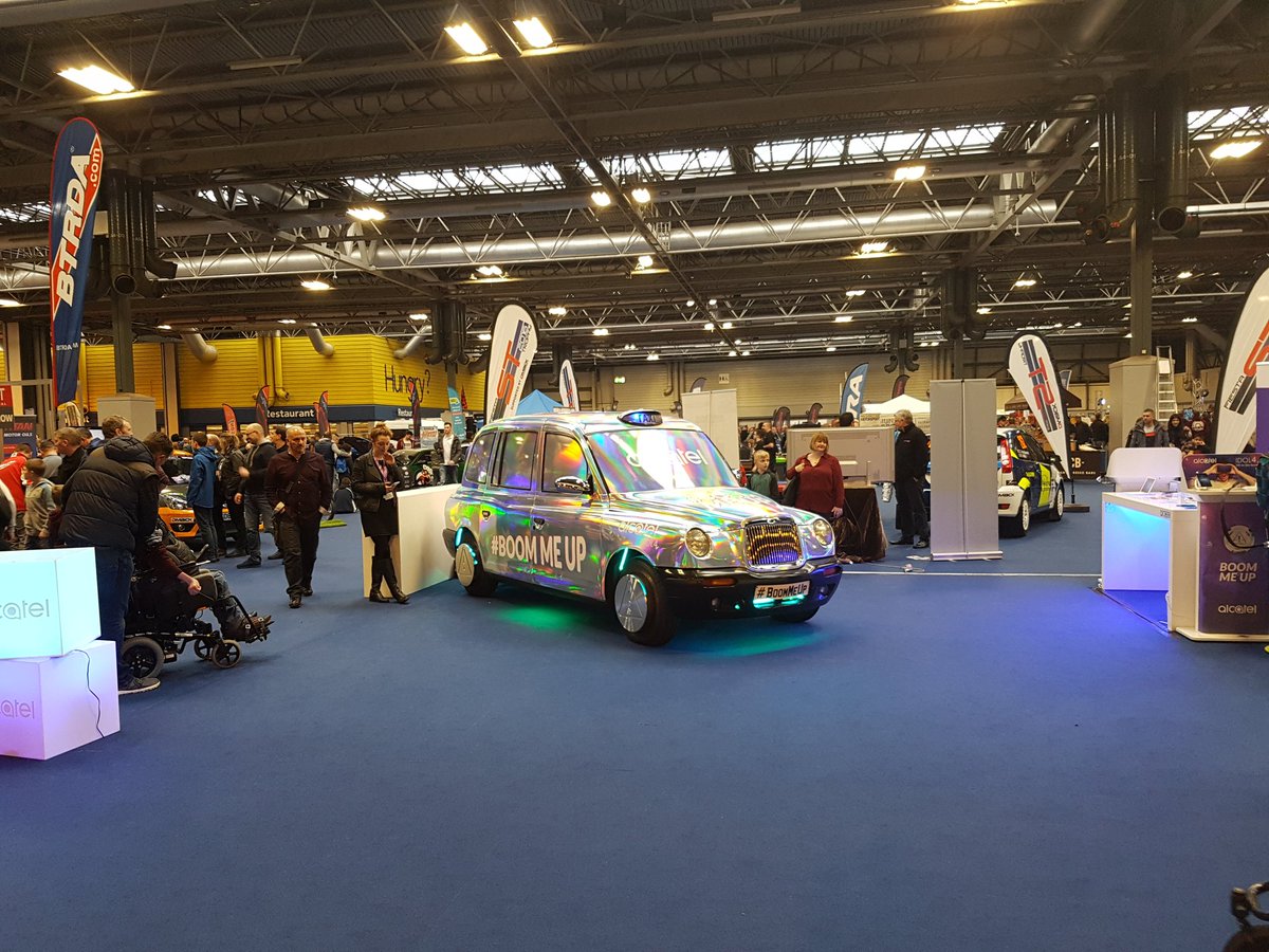 DavidACChambers's tweet photo. #boommeup taxi @alcatelmobileuk @Autosport_Show #asi17 #pcs https://t.co/rMWZkg0BSk
