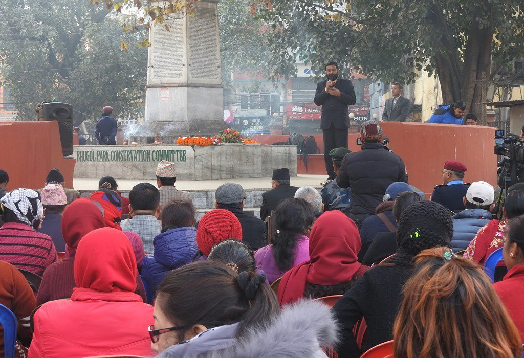 NSETNepal1's tweet photo. #ActingPM & #HomeMinister @BimalendraNidhi and #Stakeholders commemorating 1934 EQ #EQMemorialMeeting #19thESD
@nepalgovernment @MoHA https://t.co/XnI2jwH42f