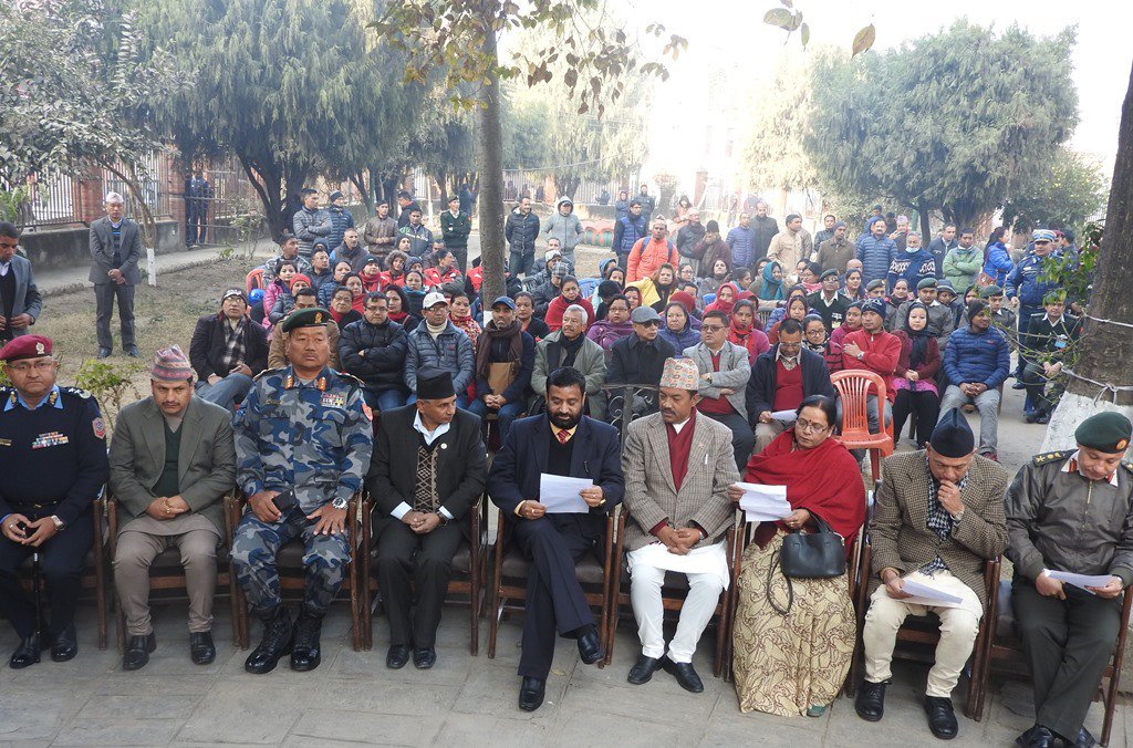 NSETNepal1's tweet photo. #ActingPM & #HomeMinister @BimalendraNidhi and #Stakeholders commemorating 1934 EQ #EQMemorialMeeting #19thESD
@nepalgovernment @MoHA https://t.co/XnI2jwH42f