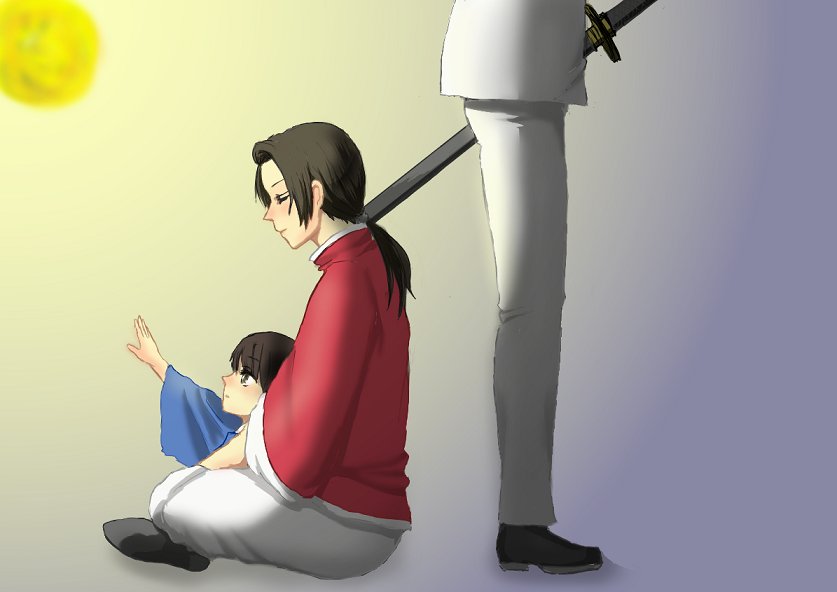 新年なので祖国が描きたい→昔描いた極東見つける→せっかくなので修正してあげる 
