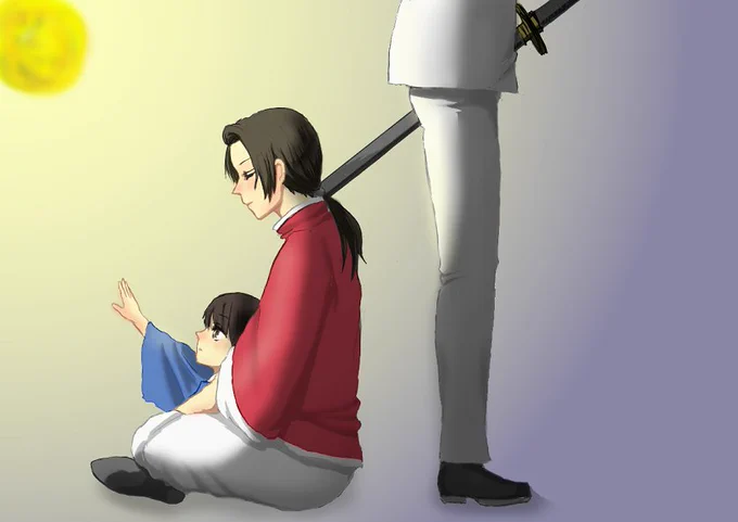 新年なので祖国が描きたい→昔描いた極東見つける→せっかくなので修正してあげる 