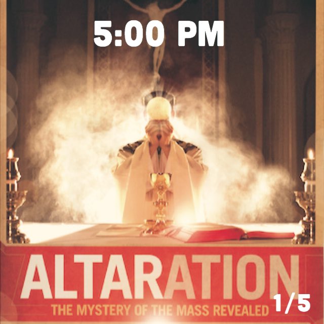 StJoeLT's tweet photo. Want to get more out of the Mass or know more about it! Come by tonight at 5 before LifeNight for Altaration! #holymass #altaration #stjoelt https://t.co/bzTlVwKXGv