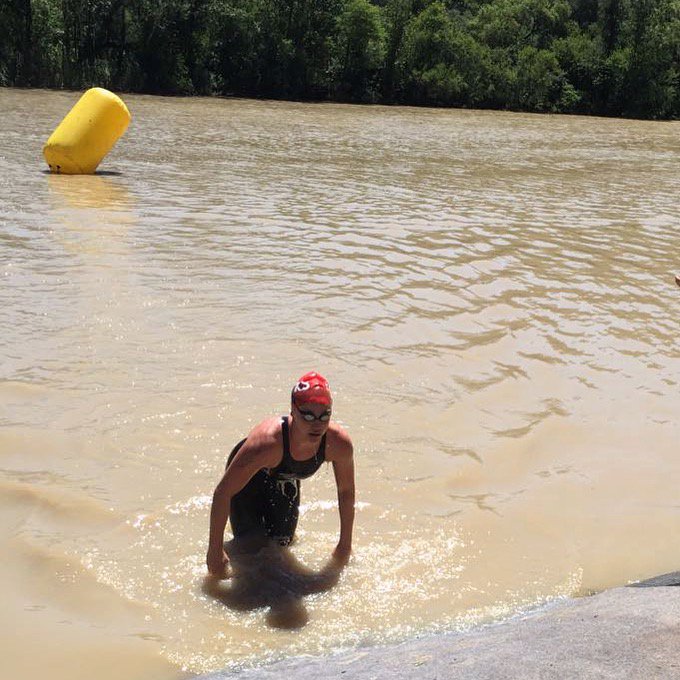 Great day at maselspoort dam, happy to have won the 5km and 1km🏊🏼‍♀️ #teamspeedo <a href="/SpeedoSA/">Speedo SA</a>
