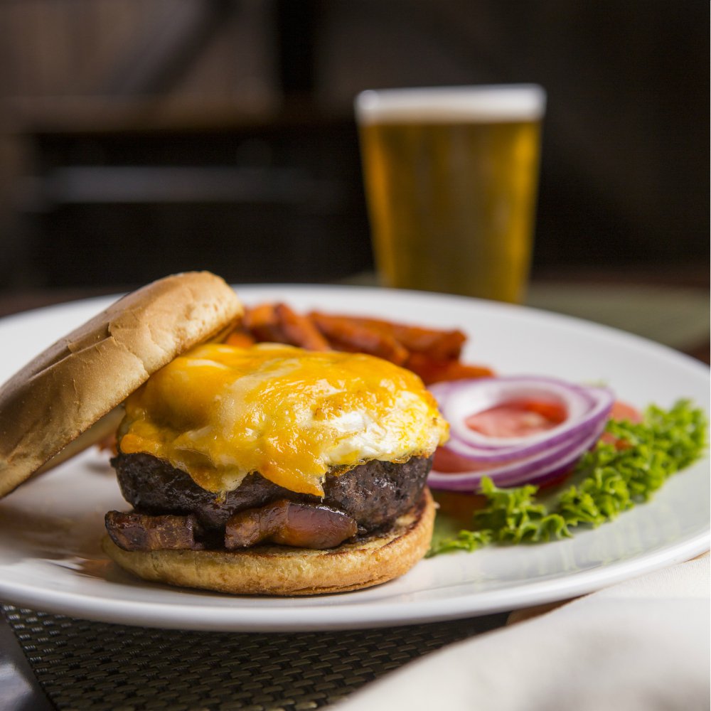 Sunday morning brunch burger.