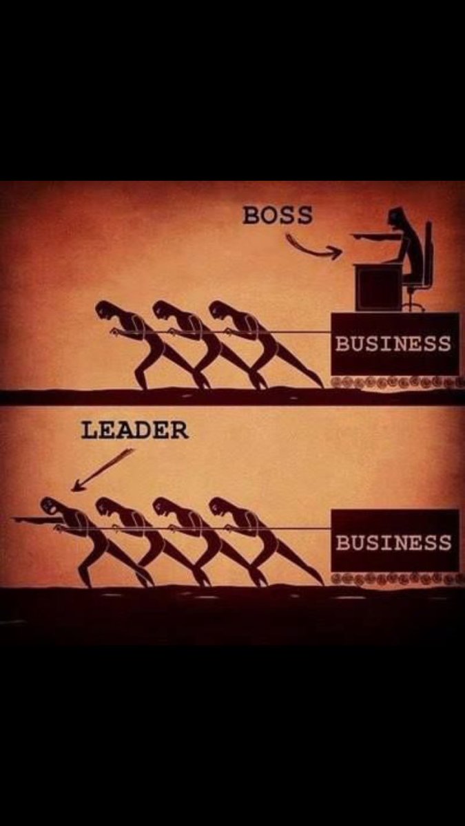 sunspecks's tweet image. Boss says "go"                                           Leader says "let's go"