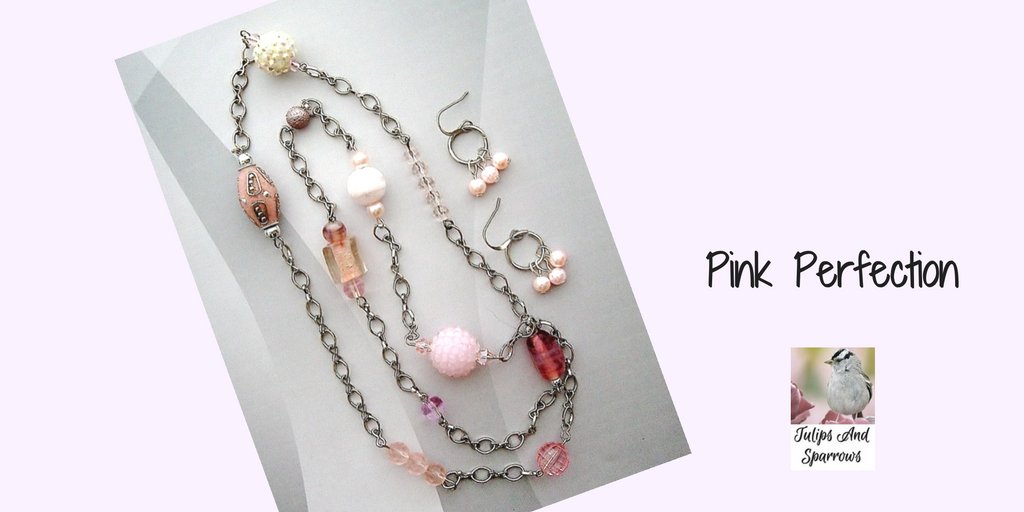 TulipsSparrows's tweet photo. https://t.co/PuT8LlCtuc #pinkjewelryset #jewelryset #pearljewelry #pearlearrings #pinkjewelry #jessejamesbeads #stationnecklace #craftshout https://t.co/giQuHfVrIN
