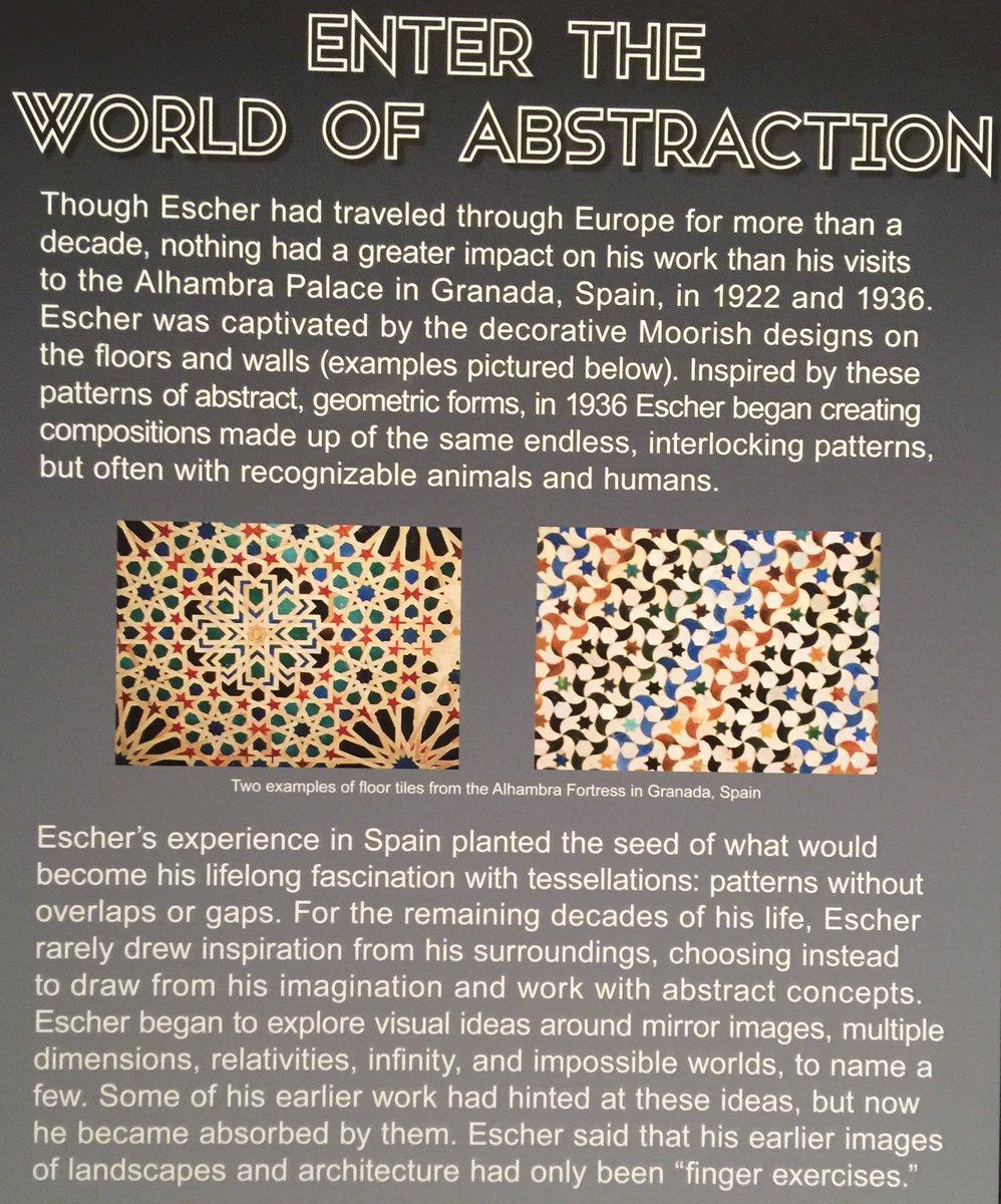 InvariantChaos's tweet photo. #MCEscher @magUR till Jan29 https://t.co/kzc8Ol7dUG #Art #RightLeftBrain #Geometry #VisualizeMath #ReligiousArt #AmalfiCoast 📵#Architecture https://t.co/ijH1w30ckX