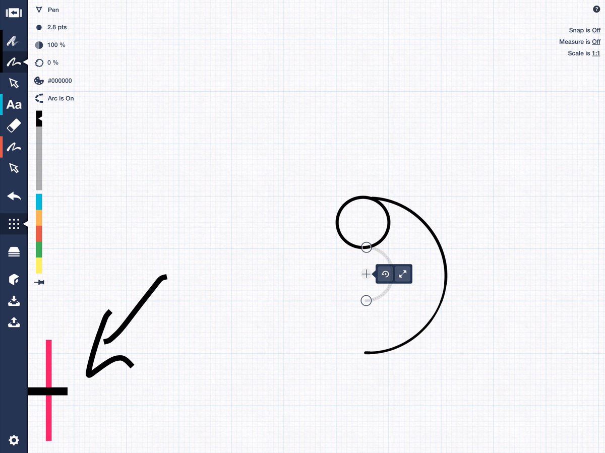 ahmadworks's tweet photo. @ConceptsApp need a tool here to control zoom while using this drawing tool, already told you with your launch https://t.co/JA1LG8roZl