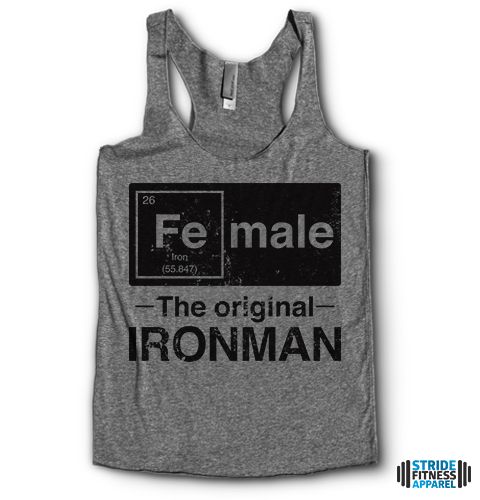 StrideFitAparel's tweet photo. Female, The Original Iron Man | Racerback https://t.co/QOKE2Ctumm https://t.co/McZ8SD64rd