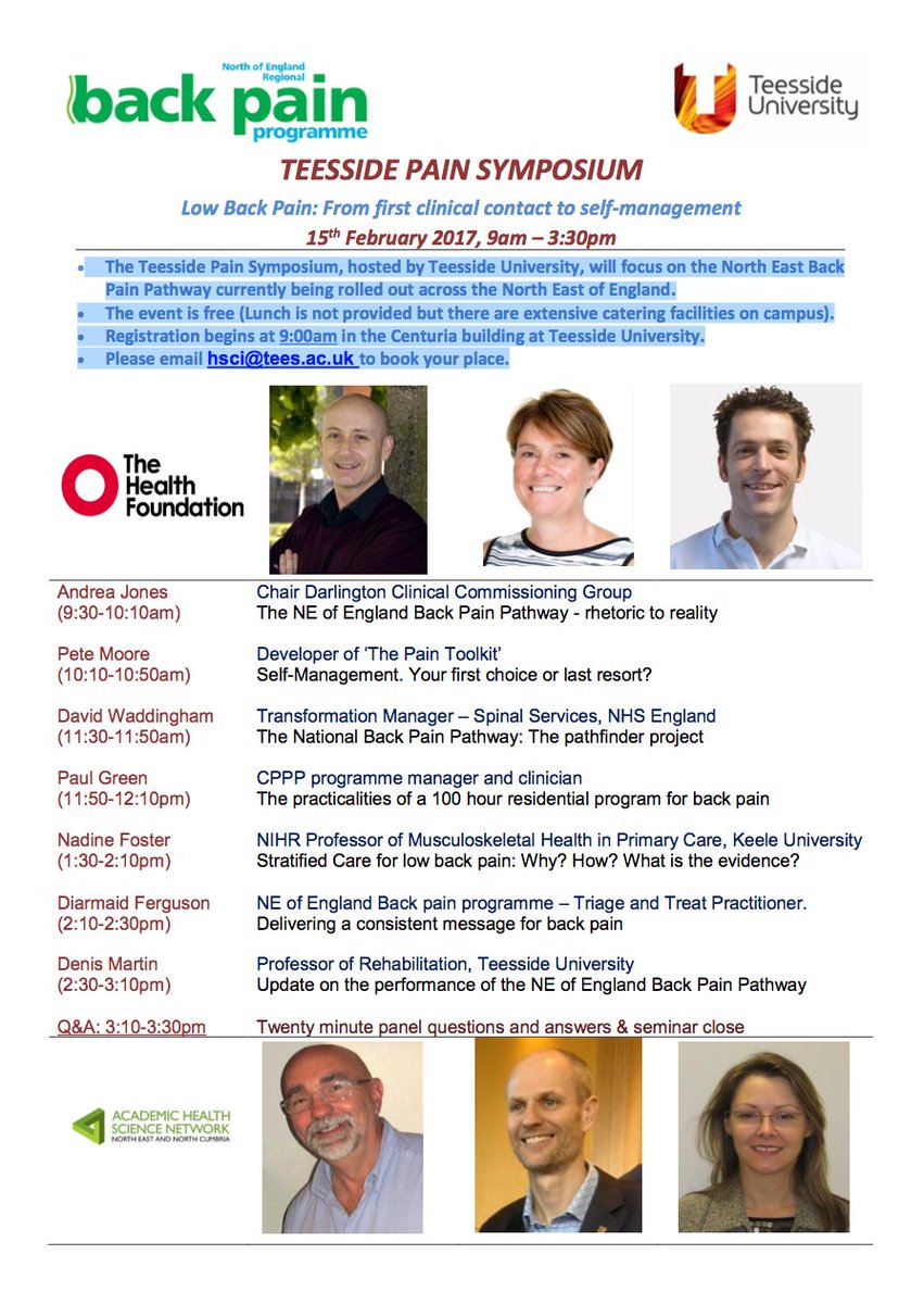 paintoolkit2's tweet photo. Your invitation to the Teesside Pain Symposium - 15th February 2017, 9am – 3:30pm
https://t.co/eSdT2twTa1 https://t.co/4pVwgVvzxv