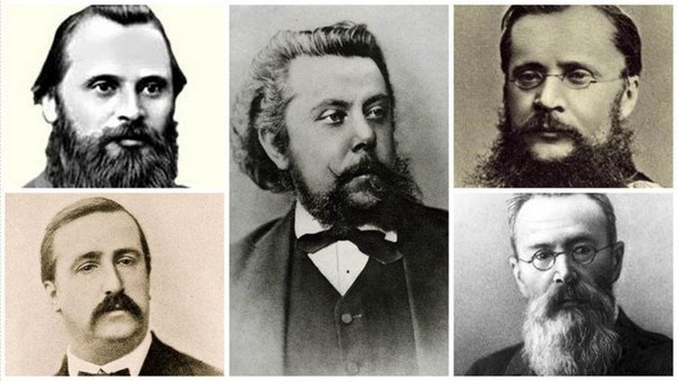 римский корсаков могучая кучка. могучая кучка 1862. могучая кучка корсаков. содружество композиторов могучей кучки. музыкальное объединение могучая кучка.